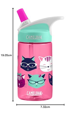 CamelBak Eddy Kids Botella de Agua 0.4L - Diseño Meow, para Niños