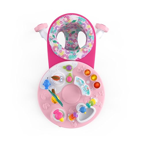 Bright Starts Around We Go - Centro de Actividades 2 en 1 (Rosa Coral)