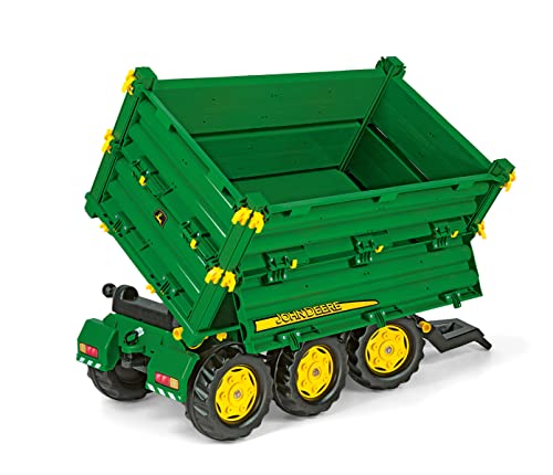 Rolly Toys Remolque 3 Ejes Rollymulti John Deere - Juguete Agrícola para Tractores Infantiles (Modelo 12/504/3) - 1 Unidad