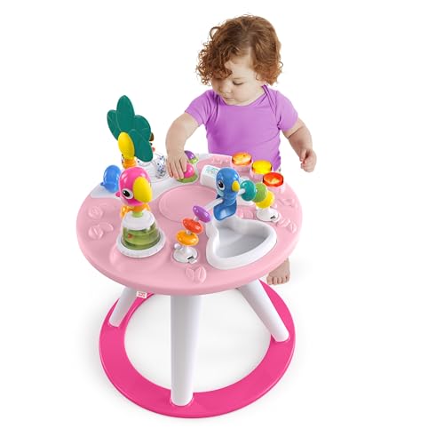 Bright Starts Around We Go - Centro de Actividades 2 en 1 (Rosa Coral)