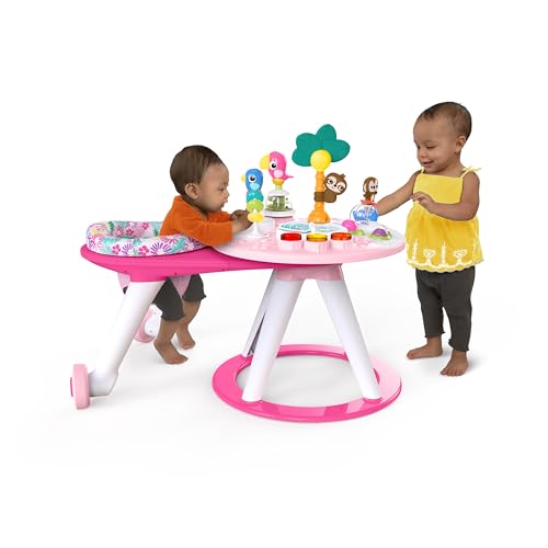 Bright Starts Around We Go - Centro de Actividades 2 en 1 (Rosa Coral)