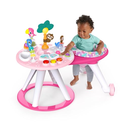 Bright Starts Around We Go - Centro de Actividades 2 en 1 (Rosa Coral)