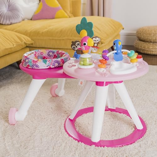Bright Starts Around We Go - Centro de Actividades 2 en 1 (Rosa Coral)