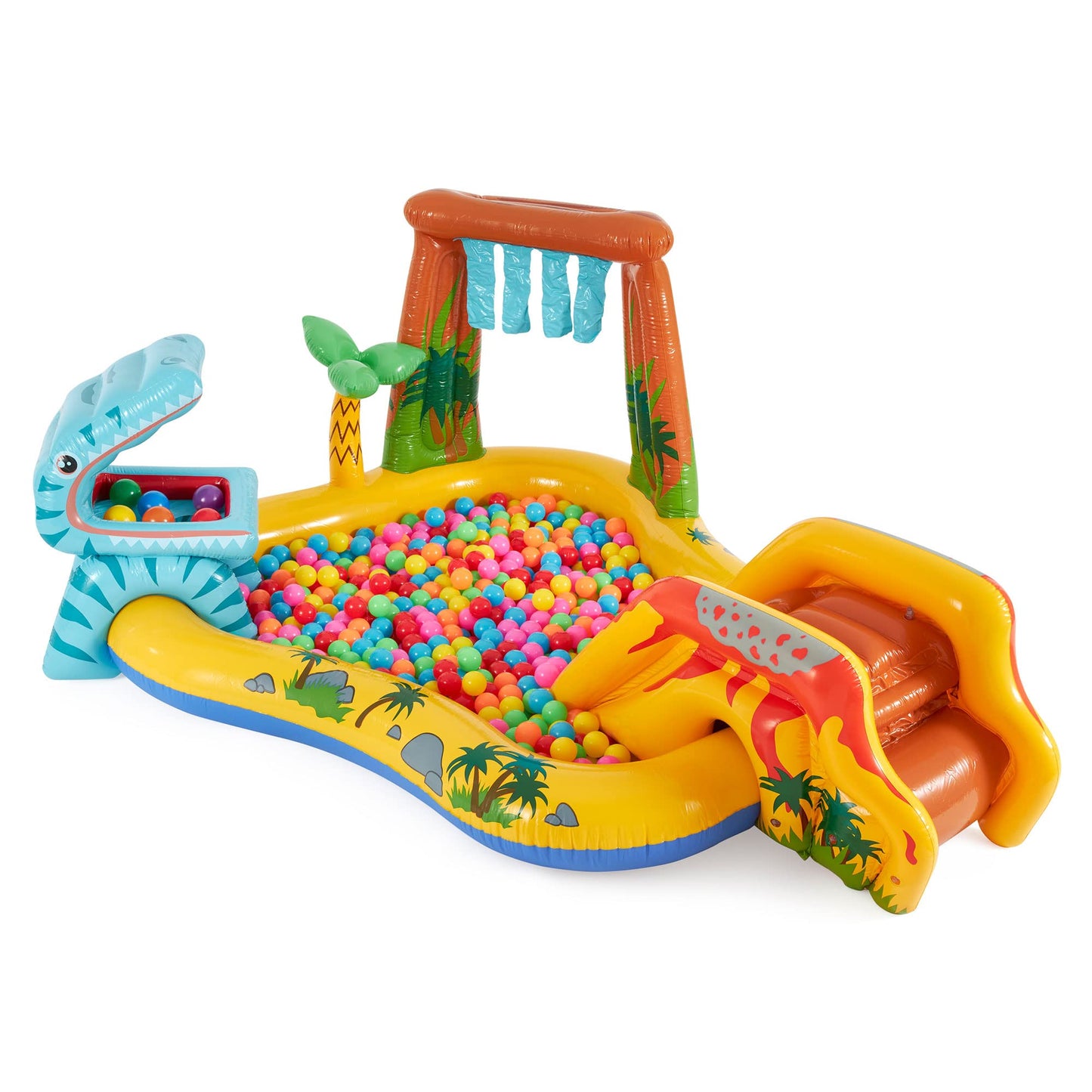 Centro Acuático Intex 57444 - Temática Dinosaurio, Tobogán + Piscina 272L