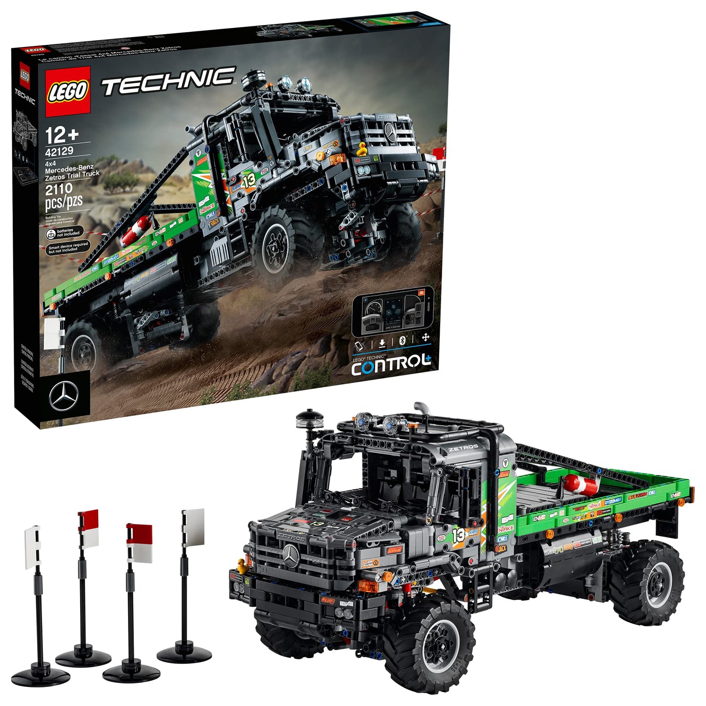 LEGO Technic 4x4 Mercedes-Benz Zetros Trial Truck 42129 - Kit de Construcción (2,110 Piezas), Control por App, Edición 2021
