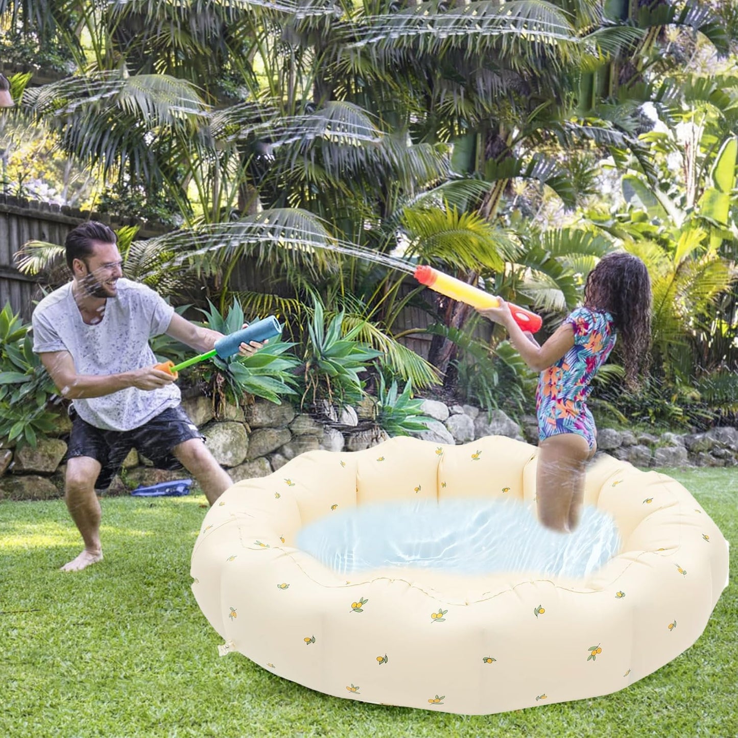 Piscina Hinchable Bebé 90x25cm - Redonda, Segura para Interior y Jardín