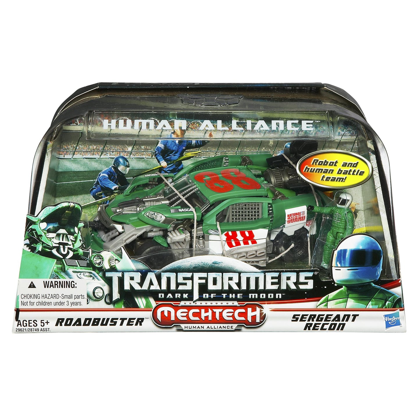 Transformers: Dark of the Moon - MechTech Human Alliance - Roadbuster with Sergeant Recon Action Figure