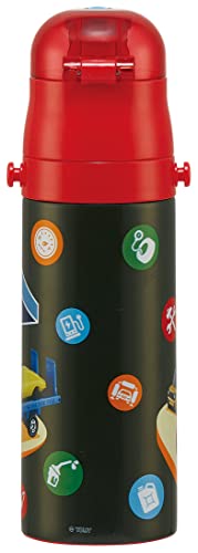 Skater SDC4-A Botella de Agua para Niños - Acero Inoxidable, 470ml (16.5oz), Pico para Beber, Diseño Tomica 22 para Niños