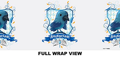 LOGOVISION Botella Agua Harry Potter - Tritan 12oz (350ml) con Pajita, Diseño Ravenclaw, para Niños/Unisex