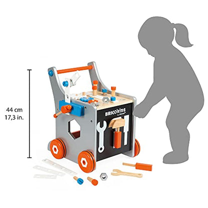 Janod Taller Móvil Magnético - 25 Herramientas para Niños 18+ Meses (J06478)