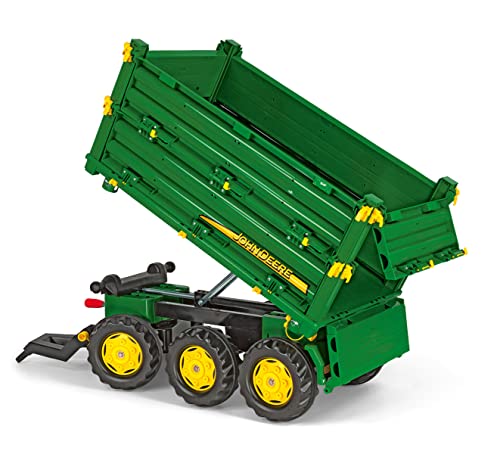 Rolly Toys Remolque 3 Ejes Rollymulti John Deere - Juguete Agrícola para Tractores Infantiles (Modelo 12/504/3) - 1 Unidad