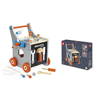 Janod Taller Móvil Magnético - 25 Herramientas para Niños 18+ Meses (J06478)