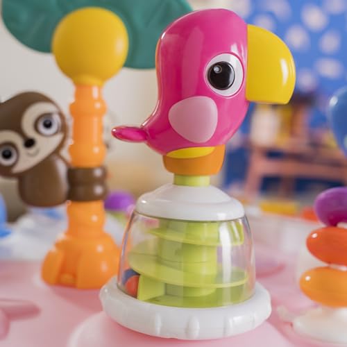 Bright Starts Around We Go - Centro de Actividades 2 en 1 (Rosa Coral)