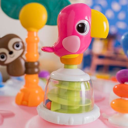 Bright Starts Around We Go - Centro de Actividades 2 en 1 (Rosa Coral)