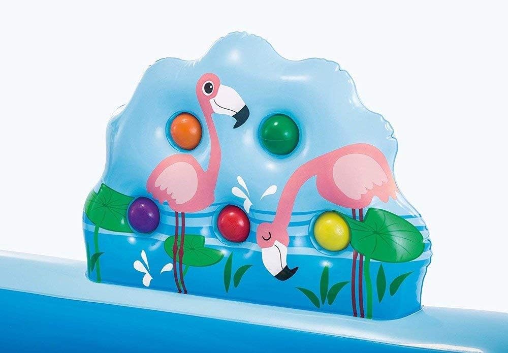 Centro Acuático INTEX 57161NP - Tobogán, Fuente y Juegos de Agua, Temática Jungla