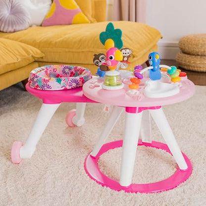 Bright Starts Around We Go - Centro de Actividades 2 en 1 (Rosa Coral)