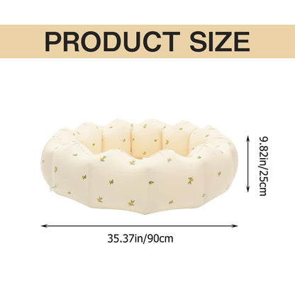 Piscina Hinchable Bebé 90x25cm - Redonda, Segura para Interior y Jardín