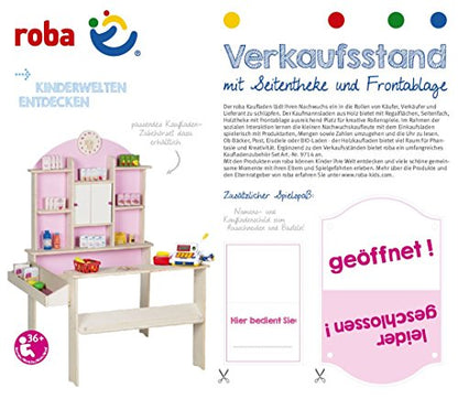 roba-kids Tienda de Madera con Mostrador - Juguete Infantil Multicolor (480022)