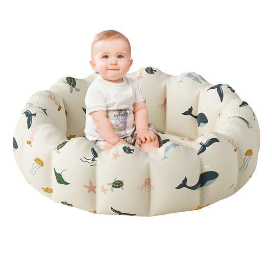 Piscina Hinchable Redonda para Bebés y Niños - 100x35cm, Uso Interior/Exterior, Juegos Acuáticos