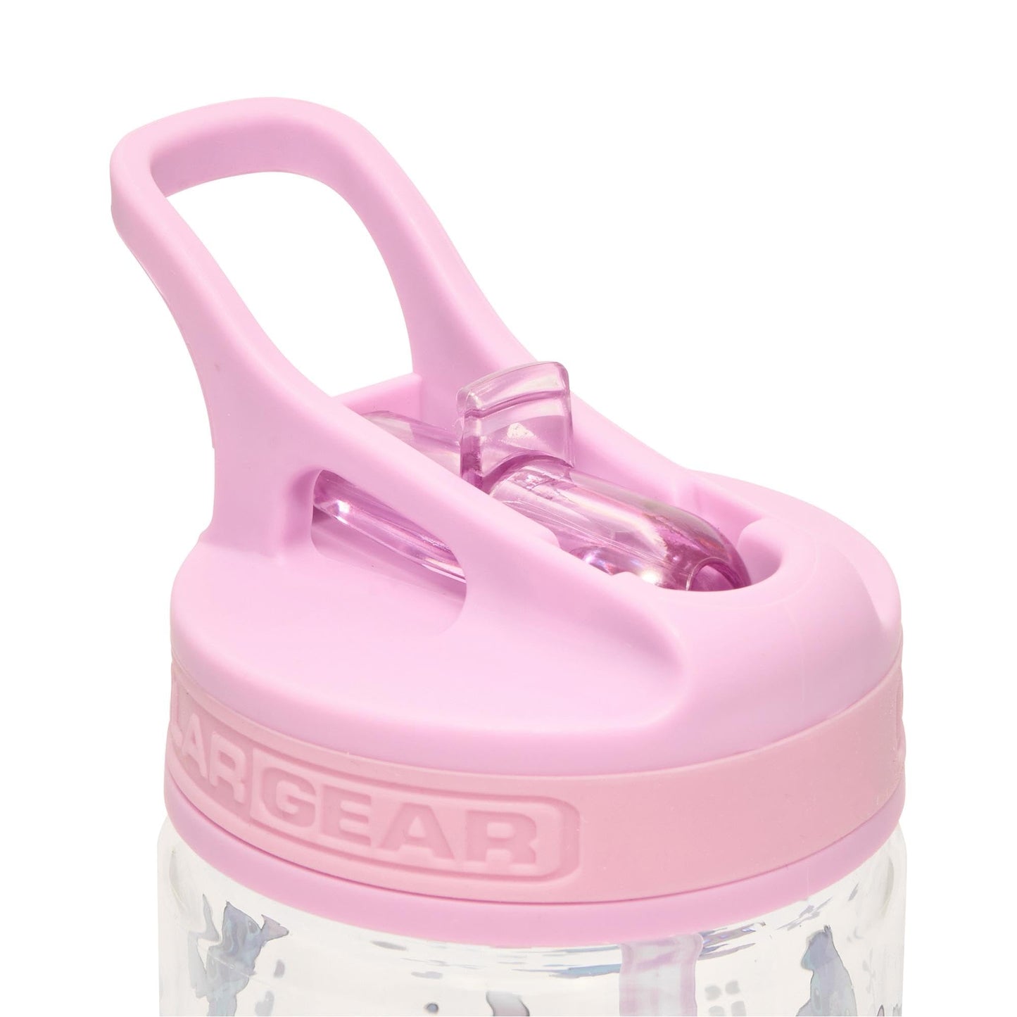 Disney Stitch - Botella de Agua Infantil 400ml con Pajilla, Sin BPA, Asa Transporte y Pajita Extraíble