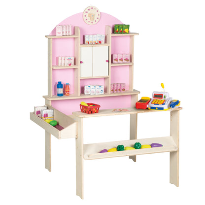 roba-kids Tienda de Madera con Mostrador - Juguete Infantil Multicolor (480022)