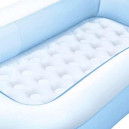 Intex Piscina Hinchable Infantil Rectangular - 166x100x25cm, 90L, Suelo Hinchable, Azul, para Niños +2 Años (57403)