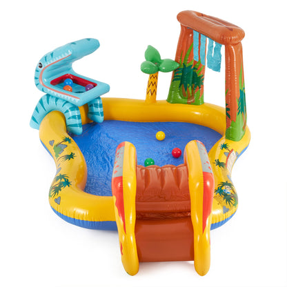 Centro Acuático Intex 57444 - Temática Dinosaurio, Tobogán + Piscina 272L