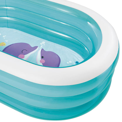 Piscina Hinchable Intex para Niños - 163x107cm, 230 Litros, Incluye Parche Reparación