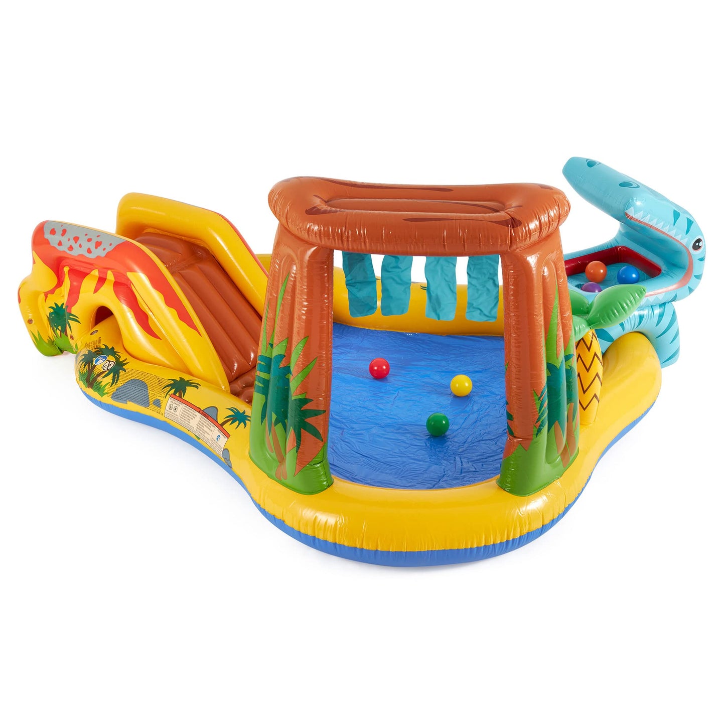 Centro Acuático Intex 57444 - Temática Dinosaurio, Tobogán + Piscina 272L