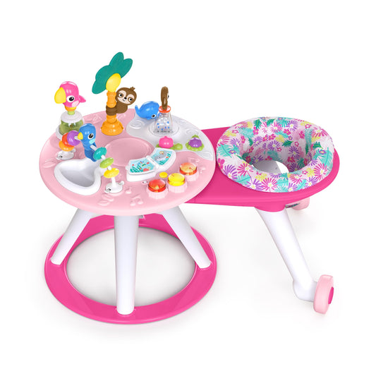 Bright Starts Around We Go - Centro de Actividades 2 en 1 (Rosa Coral)