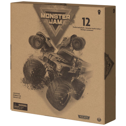 Monster Jam Lote de 12 Camiones 1:64 - Juguete Oficial para Niños 4+