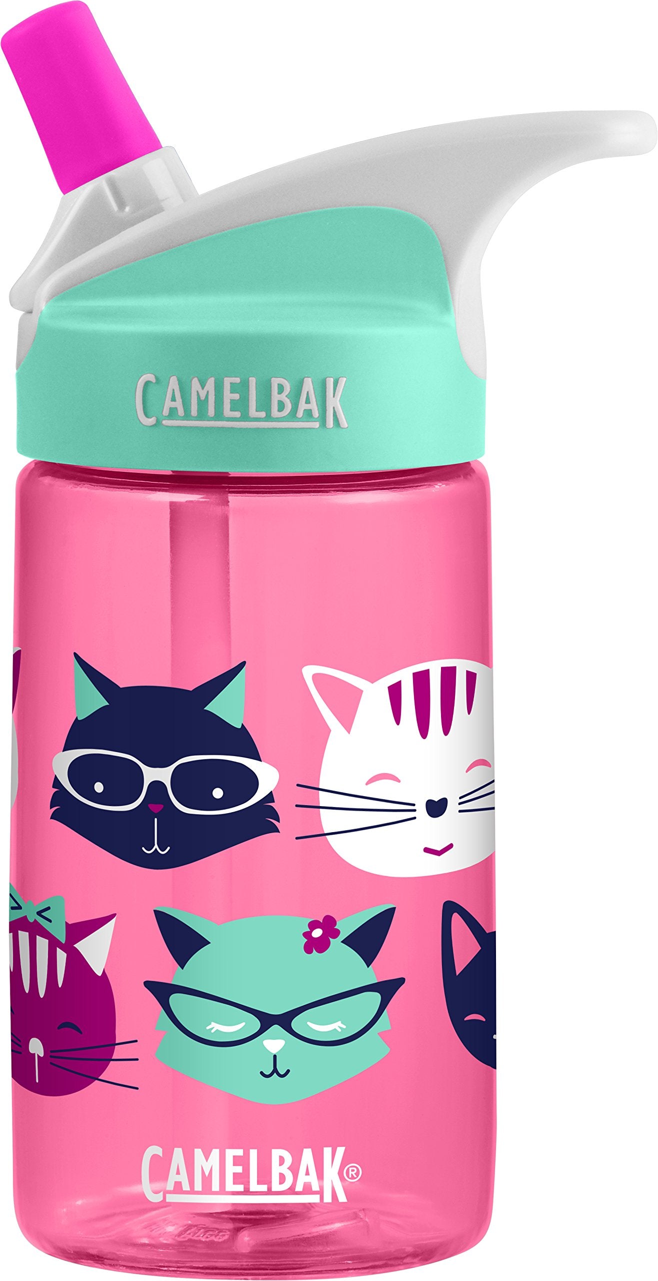 CamelBak Eddy Kids Botella de Agua 0.4L - Diseño Meow, para Niños
