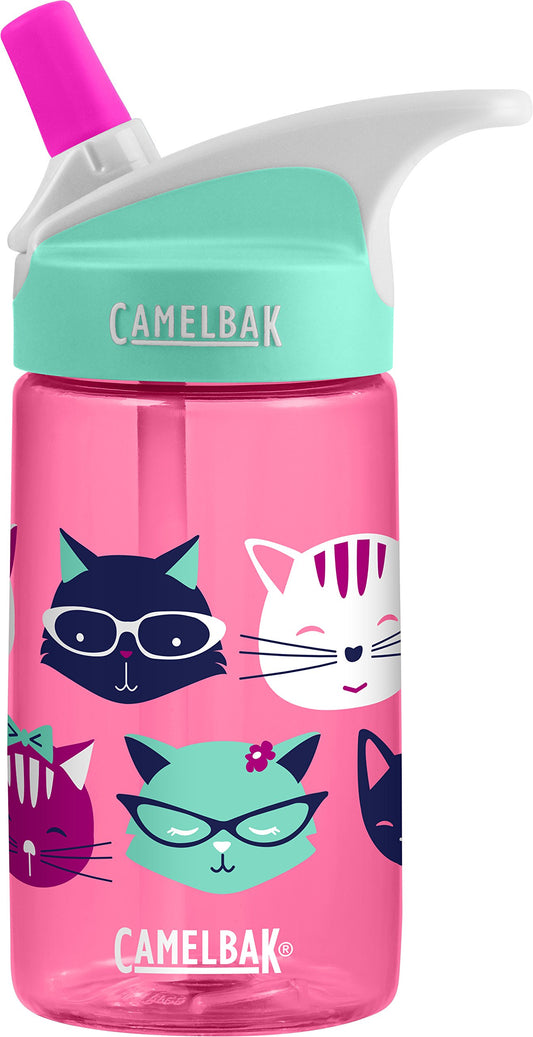 CamelBak Eddy Kids Botella de Agua 0.4L - Diseño Meow, para Niños