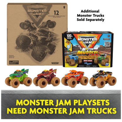 Monster Jam Lote de 12 Camiones 1:64 - Juguete Oficial para Niños 4+