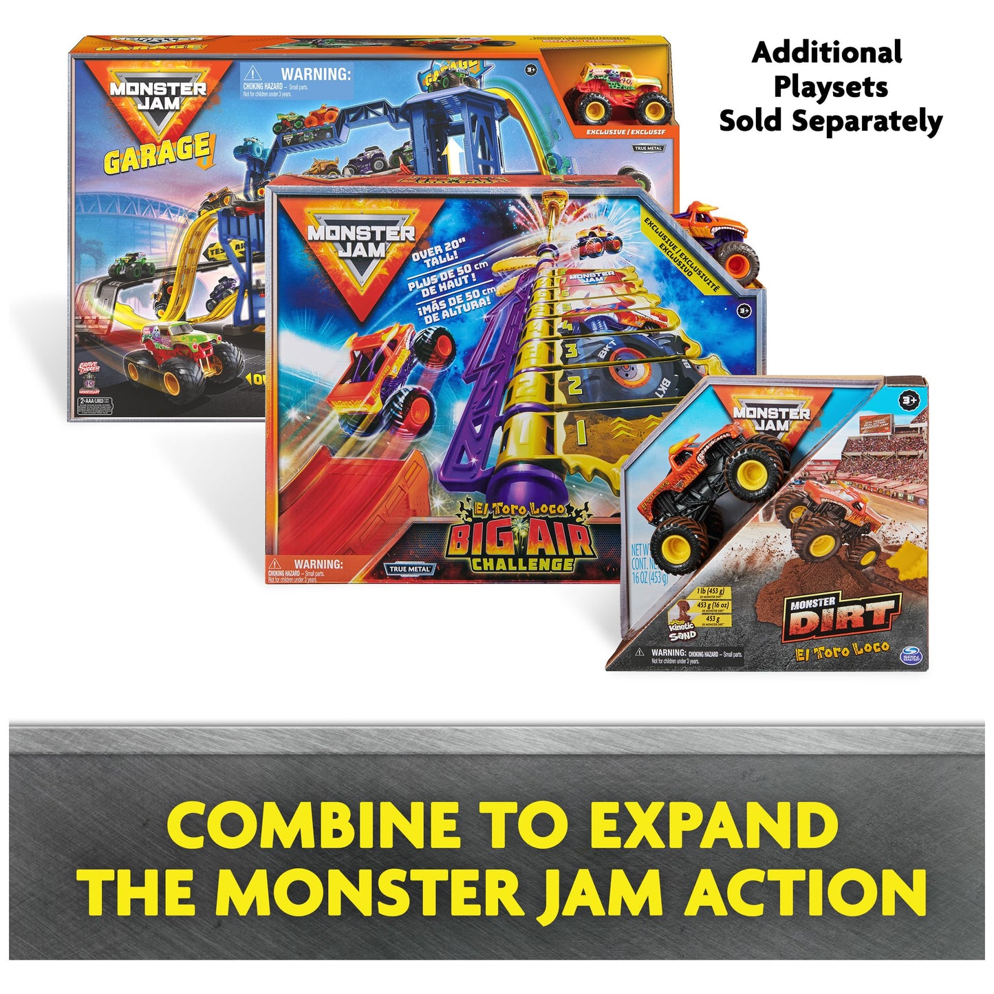 Monster Jam Lote de 12 Camiones 1:64 - Juguete Oficial para Niños 4+